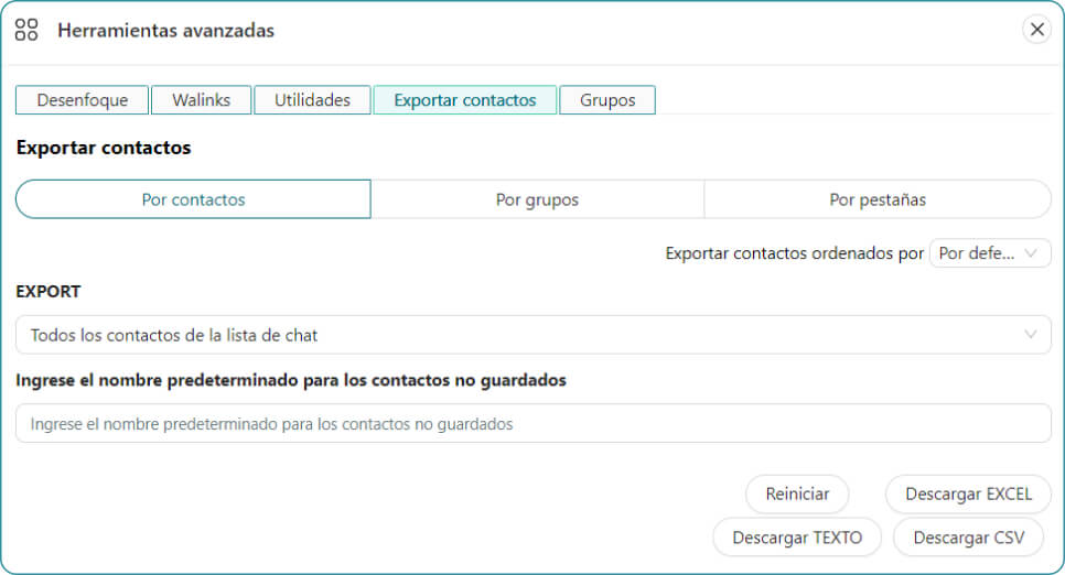 Exporta tus contactos de whatsapp a excel con etivi+ CRM