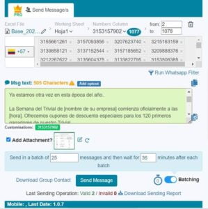 Envio masivo en whatsapp con premium sender 