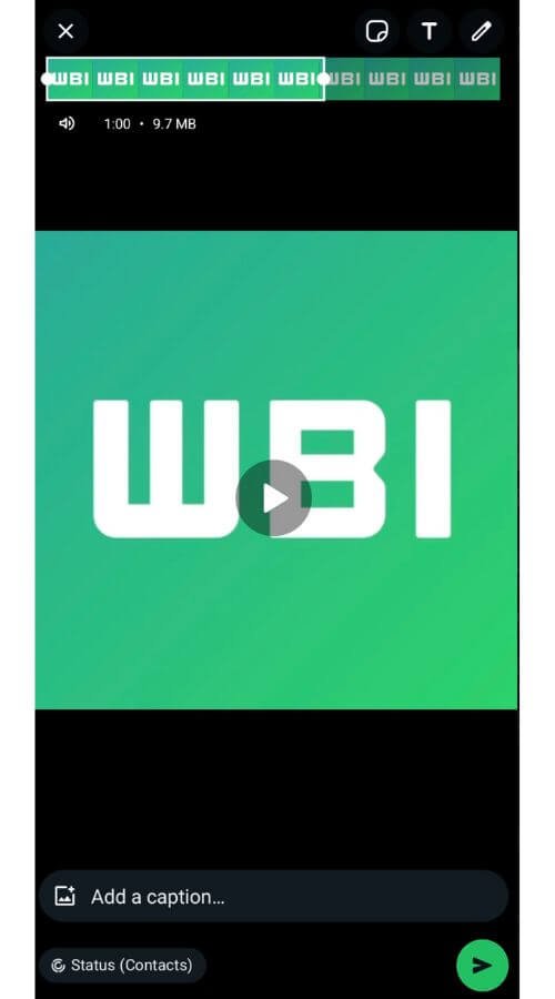 la nueva actualizacion de whatsapp en los estados para 1 minutos en los videos